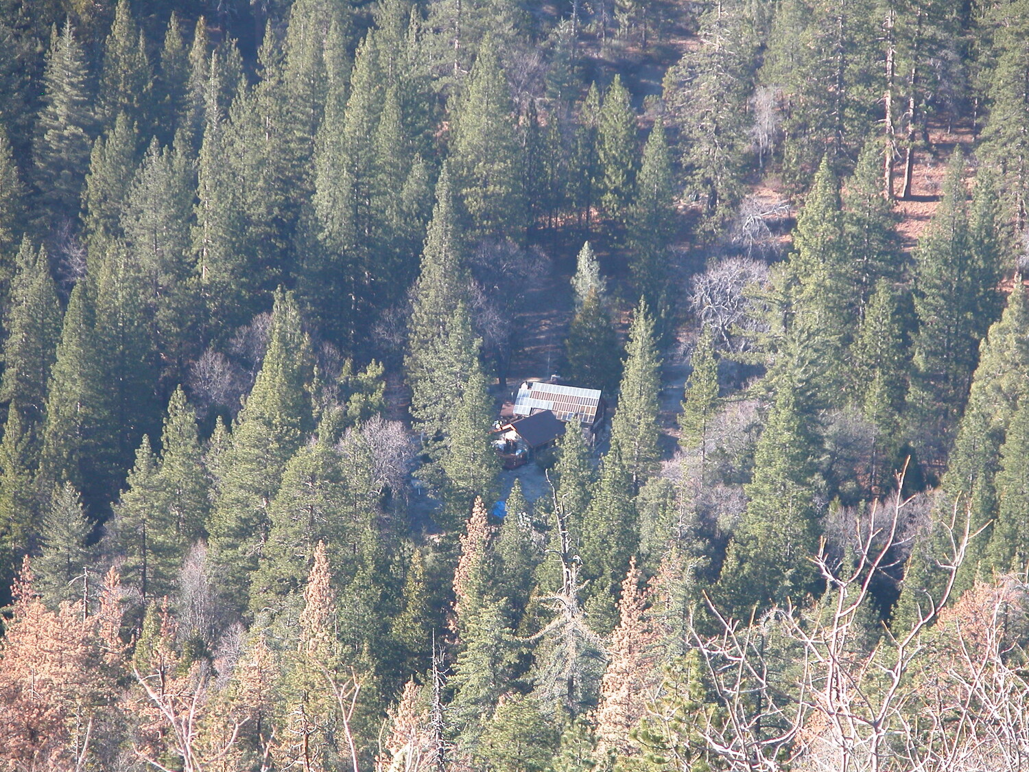 Lolomi Lodge viewed from Four Saints Lookout